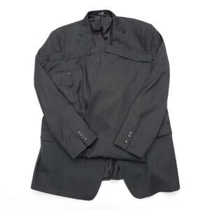 Jos A Bank Wool 2pc Suit Dark Gray Blazer Jacket Sport Coat 50XL Pants 45XL NWT